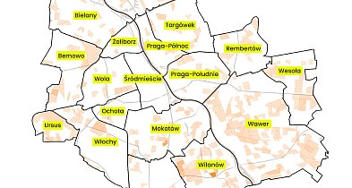 Wawer i Białołęka na czele, w Śródmieściu zastój. W jakich kierunkach rozwija się -105248