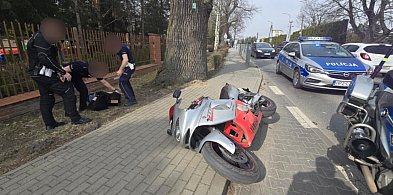 Motocyklista ujęty przez policję po szalonej ucieczce-105606