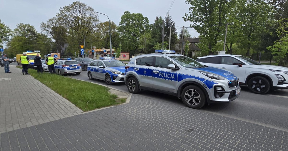 Kolizja skutera pod Bateriami