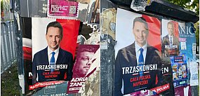 Trzaskowski pokrył Mentzena. Walka na banery trwa!