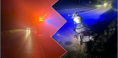 Motocyklista zderzył się z dzikiem-106812