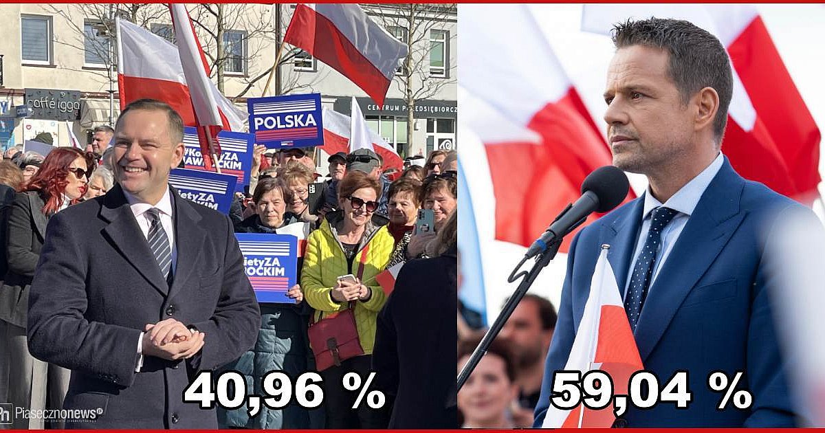 Rafał Trzaskowski zwycięża w powiecie piaseczyńskim