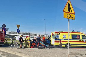 Wypadek na wjeździe do Auchan-107440