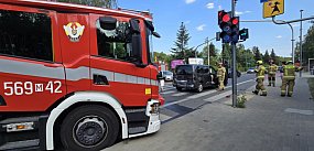 Kolizja z udziałem trzech aut