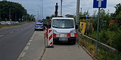 Roboty drogowe przerwane przez policję-107673