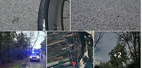 Pułapka na kolarzy, pinezki na drodze 