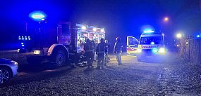 Wybuchł pożar. Kobietę pogryzł pies