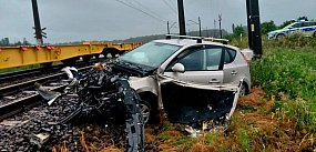 O krok od tragedii na przejeździe kolejowym