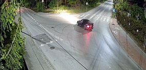 Drift pod kamerami w centrum miasta