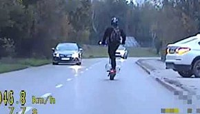 Hulajnogą mandat za... prędkość