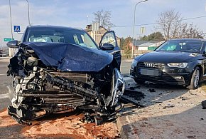 Zderzenia dwóch aut