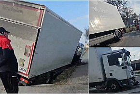 Zderzenie dwóch ciężarówek