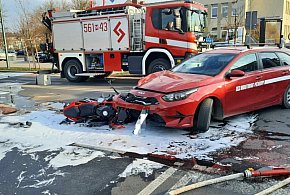 Dramatyczne zderzenie na Chyliczkowskiej!  Ulica zablokowana