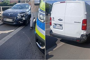 Kolizja na wiadukcie. Tworzą się korki w kierunku Zalesia