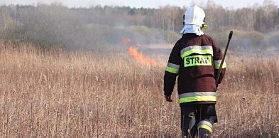 Pożar traw w Słomczynie. Mężczyzna ukarany mandatem