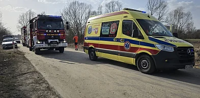 Alarm o wypadku motocykla w Dębówce