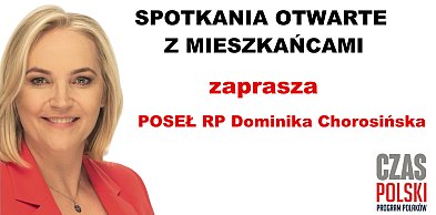 Spotkania z posłanką Dominiką Chorosińską