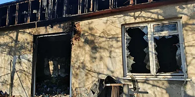 Pożar w Gołkowie. Pan Aleksander i jego pies stracili dom-109943