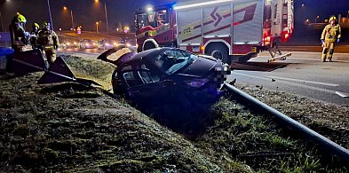 Samochód w rowie, na pomoc ruszyła policjantka po służbie-110289