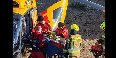 Karambol na S7. Droga zamknięta, jedna osoba śmigłowcem zabrana do szpitala