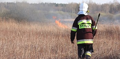 Pożar traw w Słomczynie. Mężczyzna ukarany mandatem