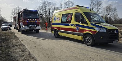 Alarm o wypadku motocykla w Dębówce