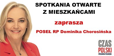 Spotkania z posłanką Dominiką Chorosińską