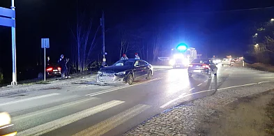 Kolizja na DK79. Trzy auta rozbite