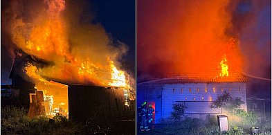 7 zastępów straży gasiło pożar