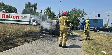 Auto stanęło w ogniu! Dramatyczne chwile na DW 721