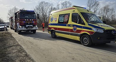 Alarm o wypadku motocykla w Dębówce