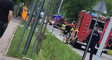 Potężny huk i słup ognia w Zalesiu Dolnym! [FILM]