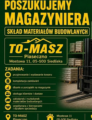 Poszukujemy Magazyniera