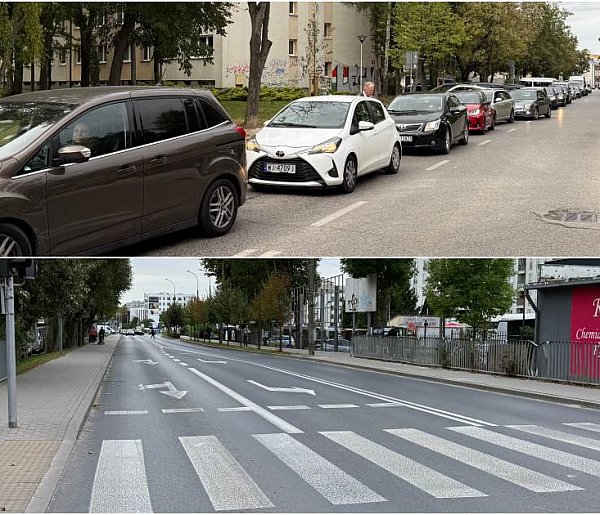 Jedna ulica tonie w korku, druga świeci pustkami-108884