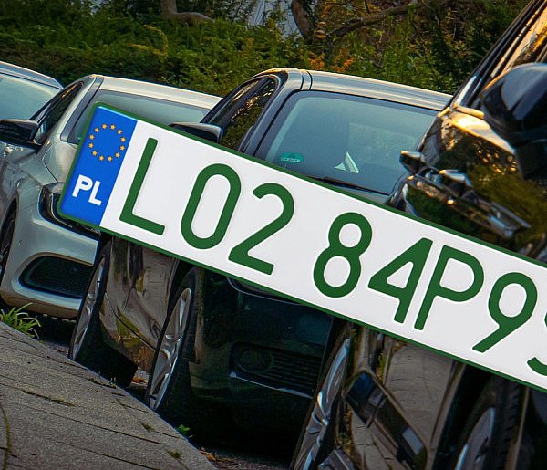 Tablice z zielonymi napisami na kolejnych autach. Nie chodzi o "elektryki"-110575