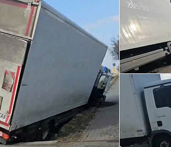 Zderzenie dwóch ciężarówek