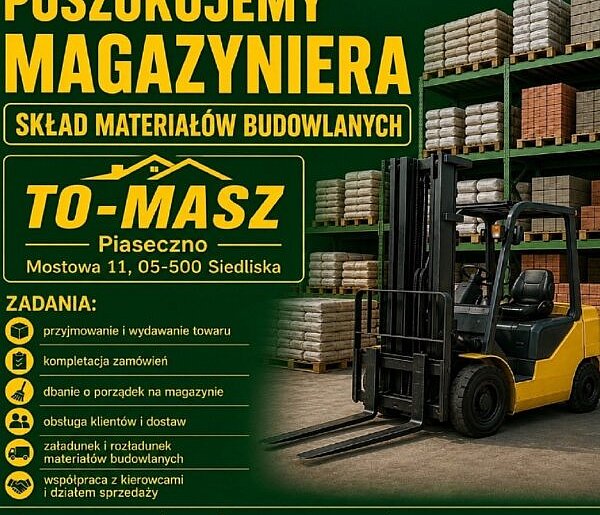 Poszukujemy Magazyniera