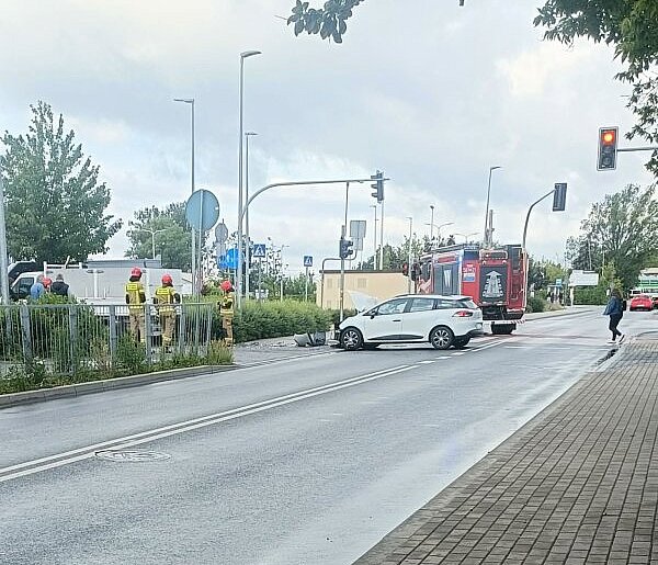 Czołowe zderzenie na Jana Pawła