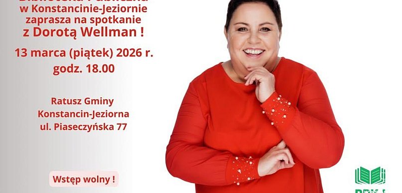 Spotkanie z Dorotą Wellman w Konstancinie