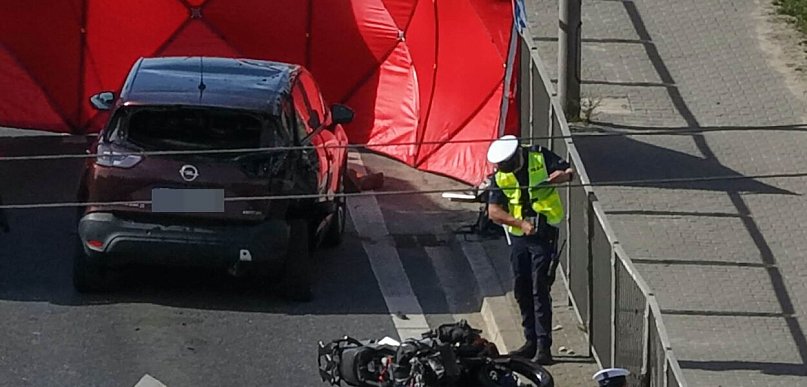 Zginął motocyklista! Utrudnienia w ruchu na ulicy Puławskiej