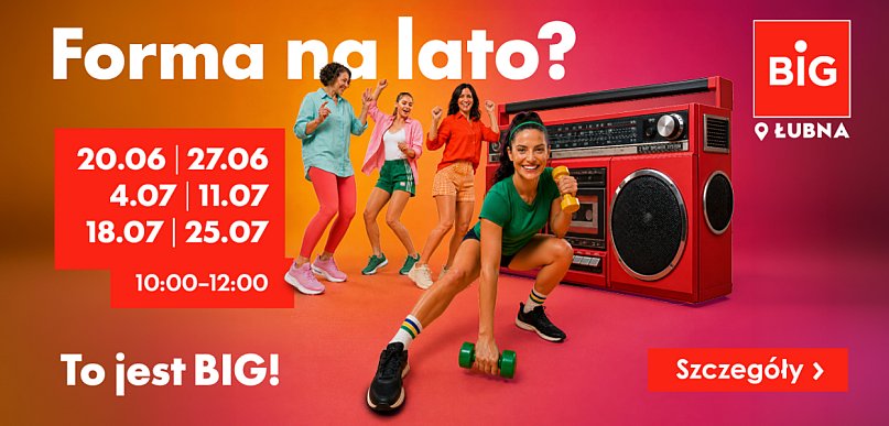 Aktywne soboty w BIG Łubna. Bezpłatne treningi z Xtreme Fitness