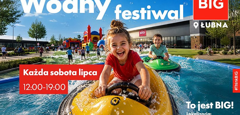 Wodny Festiwal w BIG Łubna w każdą sobotę lipca