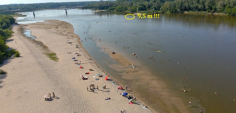 Niebezpieczny wir przy wiślanych plażach. Ratownicy apelują o ostrożność