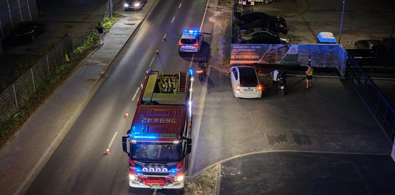 Motocyklista potrącony przez samochód - 108803