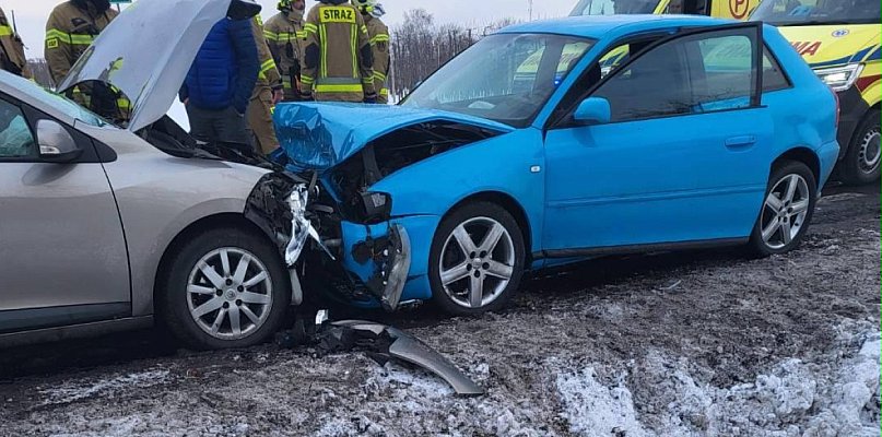 Poważny wypadek na DK 79. Lądował śmigłowiec LPR - 110779