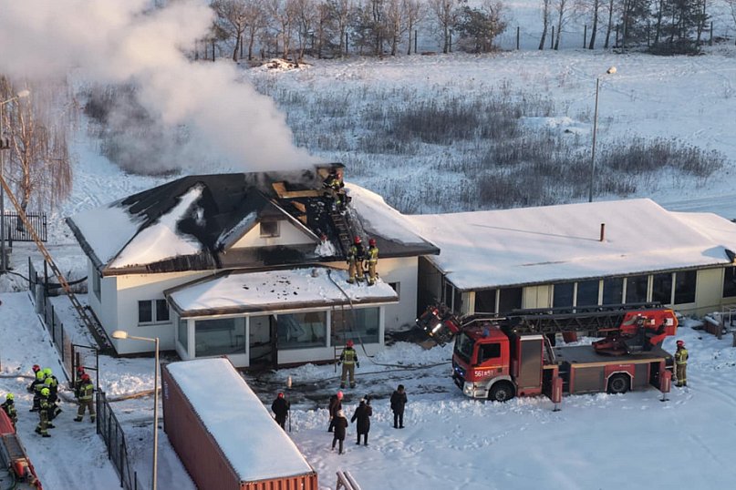 Pożar poddasza w Stefanowie