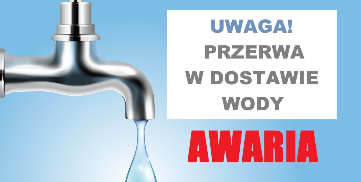 Awaria sieci wodociągowe