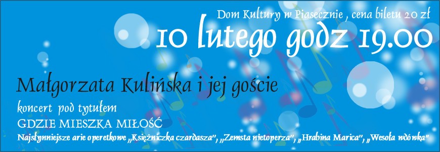 Gdzie mieszka miłość koncert operetkowy